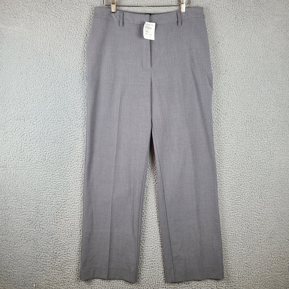 Halogen Pants Womens Size 4 Gray High Waist Wide Leg Stretch Casual Work